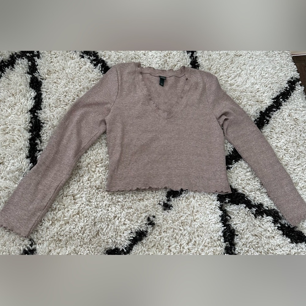 Cropped Long-sleeve shirt